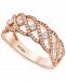 Diamond Braided Statement Ring (5/8 ct. t. w. ) in 14k Rose Gold