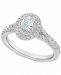Diamond Oval Halo Ring (7/8 ct. t. w) in 14k White Gold