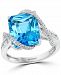 Effy Blue Topaz (7-1/20 ct. t. w. ) & Diamond (3/8 ct. t. w. ) Ring in 14k White Gold