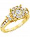 Diamond Channel-Set Halo Ring (1 ct. t. w. ) in 10k Gold