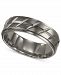Triton Men's Titanium Ring, Etched Wedding Band
