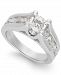 Certified Diamond Channel Engagement Ring in 14k White Gold (2 ct. t. w. )