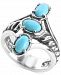 Carolyn Pollack Turquoise Statement Ring in Sterling Silver