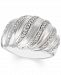 Diamond Multirow Statement Ring (1/4 ct. t. w. ) in Sterling Silver