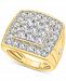 Men's Diamond Square Cluster Ring (5 ct. t. w. ) in 10k Gold & White Gold
