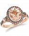Le Vian Peach Morganite (1-3/4 ct. t. w. ) & Diamond (3/4 ct. t. w. ) Ring in 14k Rose Gold