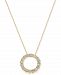 Diamond Circle 18" Pendant Necklace (1-1/3 ct. t. w. ) in 14k Gold