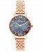 Olivia Burton Women's Under The Sea Rose Gold-Tone Stainless Steel Bracelet Watch 30mm