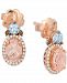 Le Vian Multi-Gemstone (1-1/4 ct. t. w. ) & Diamond (1/5 ct. t. w. ) Drop Earrings in 14k Rose Gold
