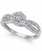 Diamond Miracle Plate Cluster Ring (1/10 ct. t. w. ) in Sterling Silver