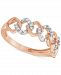 Diamond Link Statement Ring (1/5 ct. t. w. ) in 10k Rose Gold