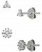 Giani Bernini 2-Pc. Set Cubic Zirconia Stud Earrings in Sterling Silver, Created for Macy's
