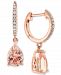Effy Morganite (1-9/10 ct. t. w. ) & Diamond (1/10 ct. t. w. ) Drop Earrings in 14k Rose Gold