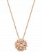 Le Vian Baguette Frenzy Diamond Cluster Pendant Necklace (3/8 ct. t. w. ) in 14k Rose Gold