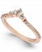 Diamond Contour Band (1/4 ct. t. w. ) in 14k Rose Gold
