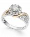 Diamond Halo Two-Tone Engagement Ring (1-1/4 ct. t. w. ) in 14k White Gold & 14k Gold