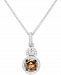 Le Vian Chocolatier Diamond Double Halo 18" Pendant Necklace (5/8 ct. t. w. ) in 14k White Gold