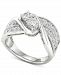 Diamond Two-Stone Swirl Engagement Ring (1-1/2 ct. t. w. ) in 14k White Gold
