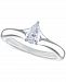 Certified Diamond Pear Solitaire Engagement Ring (1/2 ct. t. w. ) in 14k White Gold