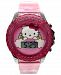 Accutime Kid's Hello Kitty Digital Pink Silicone Strap Watch 34mm