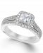Diamond Princess Halo Engagement Ring (1-1/5 ct. t. w. ) by Marchesa in 18K White, Yellow or Rose Gold, Created for Macy's