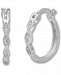 Giani Bernini Cubic Zirconia Small Hoop Earrings in Sterling Silver, 0.47", Created for Macy's