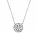 Elsie May Diamond Accent Button Pendant Necklace in Sterling Silver, 15" + 1" extender, Created for Macy's