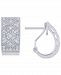 Diamond Filigree Huggie Hoop Earrings (1/3 ct. t. w. ) in Sterling Silver