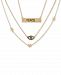 Rachel Rachel Roy Gold-Tone Crystal Accented Layered Statement Necklace, 15-1/2" + 2" extender