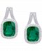 Green Quartz (1-1/4 ct. t. w. ) & Cubic Zirconia Drop Earrings in Sterling Silver