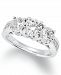 Trumiracle Diamond Trinity Ring (1-1/2 ct. t. w. ) in 14k White Gold