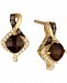 Le Vian Chocolate Quartz (7/8 ct. t. w. ) & Diamond (1/8 ct. t. w. ) Drop Earrings in 14k Gold