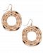 Simone I. Smith Destiny Circle Drop Earrings in 18k Rose Gold over Sterling Silver