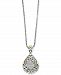 Balissima by Effy Diamond Two-Tone Pendant Necklace (1/10 ct. t. w. ) in Sterling Silver and 18k Gold