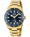 Gevril Men's Yorkville Swiss Automatic Ion Plating Gold-Tone Stainless Steel Bracelet Watch 43mm