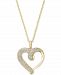 Diamond Heart Pendant Necklace (1/2 ct. t. w. ) in 14k Gold or White Gold