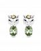 Effy Green Quartz (2-3/8 ct. t. w. ) Earrings in 18k Yellow Gold and Sterling Silver