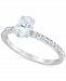 Macy's Star Signature Certified Diamond Oval Engagement Ring (1-1/4 ct. t. w. ) in 14k White Gold