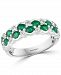 Effy Emerald (1-1/4 ct. t. w. ) & Diamond (3/8 ct. t. w. ) Ring in 14k White Gold
