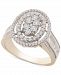 Diamond Oval Halo Ring (1 ct. t. w. ) in 10k Gold