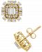 Wrapped in Love Diamond Square Cluster Stud Earrings (1/2 ct. t. w. ) in 14k Gold, Created for Macy's