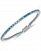 Blue Topaz Ombre Tennis Bracelet (6-3/8 ct. t. w. ) in Sterling Silver