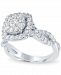 Diamond Halo Cluster Ring (1 ct. t. w. ) in 14k White Gold