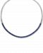 Effy Sapphire (10-1/10 ct. t. w. ) & Diamond (1-1/5 ct. t. w. ) Fancy 18" Collar Necklace in 14k White Gold