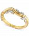 Diamond Fashion Waves Band (1/5 ct. t. w. ) in 14k Gold