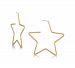 Rachel Rachel Roy Gold-Tone Star Large Hoop Earrings
