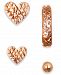 4-Pc. Set Single Stud & Hoop Earrings in 10k Rose Gold
