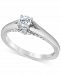 Macy's Star Signature Certified Round Solitaire Diamond Engagement Ring (1/2 ct. t. w. ) in 14k White Gold