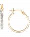 Giani Bernini Diamond Accent Round Hoop Earrings in 18k Gold-Plated Sterling Silver, Created for Macy's