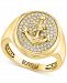 Effy Men's Diamond Cluster Anchor Ring (1/2 ct. t. w. ) in 14k Gold